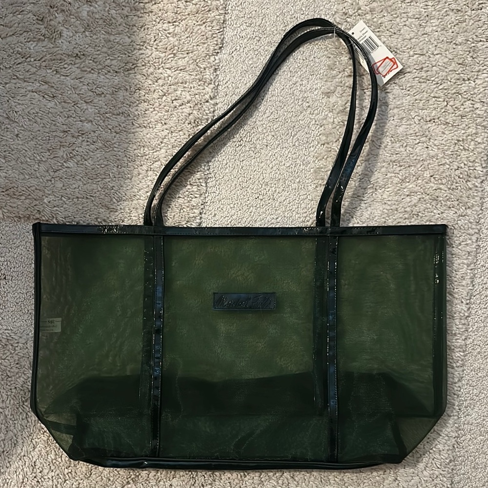 Marshall Fields Sheer Mesh Shopper - vintage